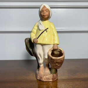 California pottery - MCM Asian figurine